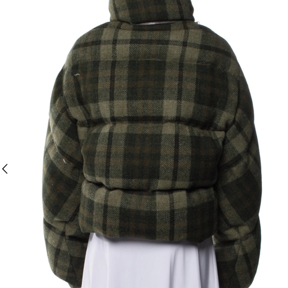 J.W. Anderson Virgin Wool Plaid Print Down Women's Jacket Size XS | US0, UK4 - Picture 4 of 4